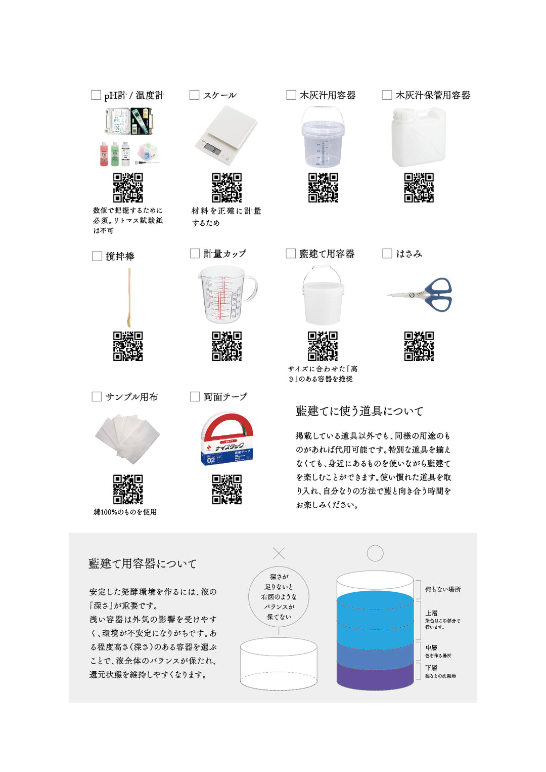 Indigo Fermentation Kit (Mini Kit) Liquid Volume: 1.2L / Container Capacity: 1.5L